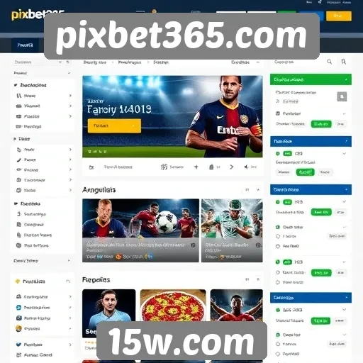 Interface e usabilidade do site de apostas pixbet365
